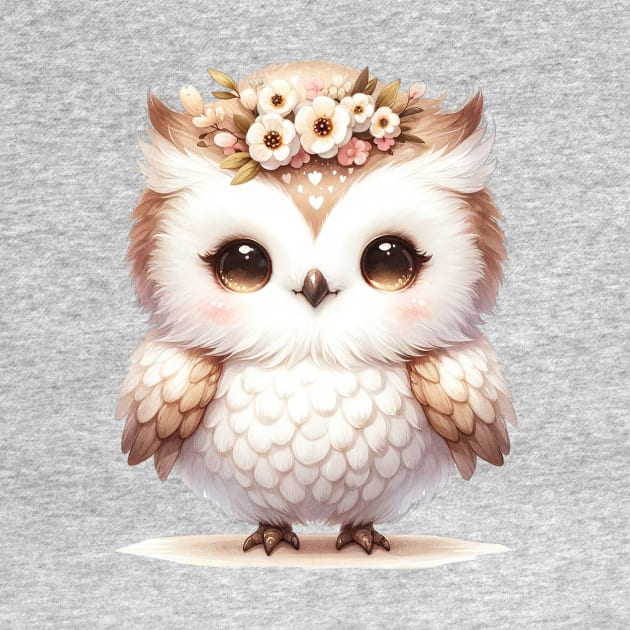 Cute Fluffy Baby Owl by dcohea
